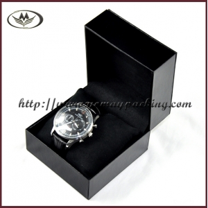 black single leather watch box  LWB-002
