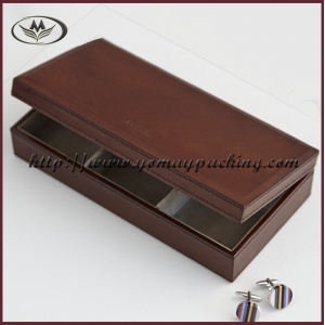 leather cufflink case