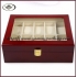 10 slots wood watch box with window