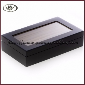 black cufflink ring box