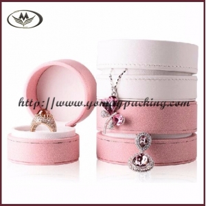 pu leather round ring box  ZJP-013