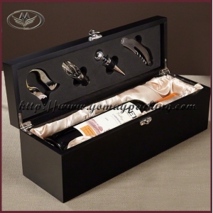 black luxury single wine box  JH-004