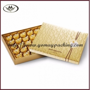 gold chocolate box QKH-012