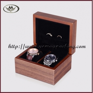 double watch box, double wood watch box WWB-065