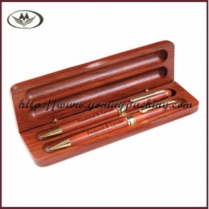 wood double pen case BHM-007