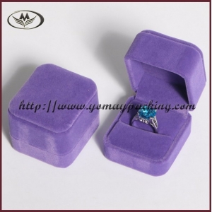 velvet ring box with round corner RJZ-002