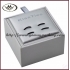 silver cufflink box PCB-089