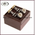 leather cufflink case for one pair LCB-030