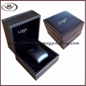 leather watch box, mdf covered with pu LWB-056