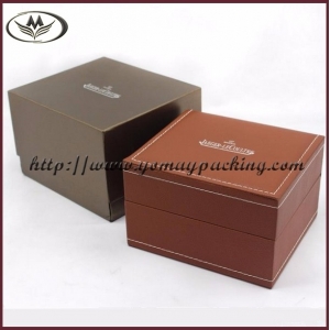 MDF covered with leather watch box LWB-066
