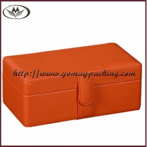 3 slots leather watch box, watch storage box LWB-365