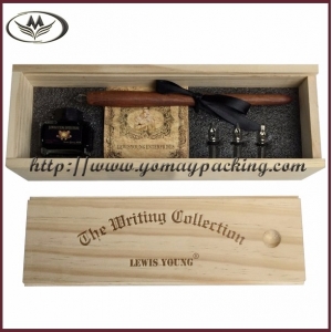 classical pen box, wood pen box BHM-023