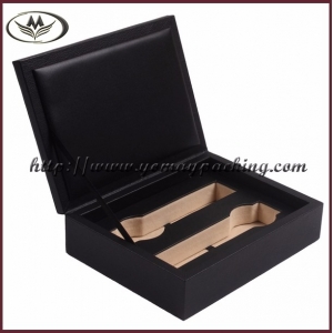 luxury watch box, 2 slots watch box, leather travel case LWB-083